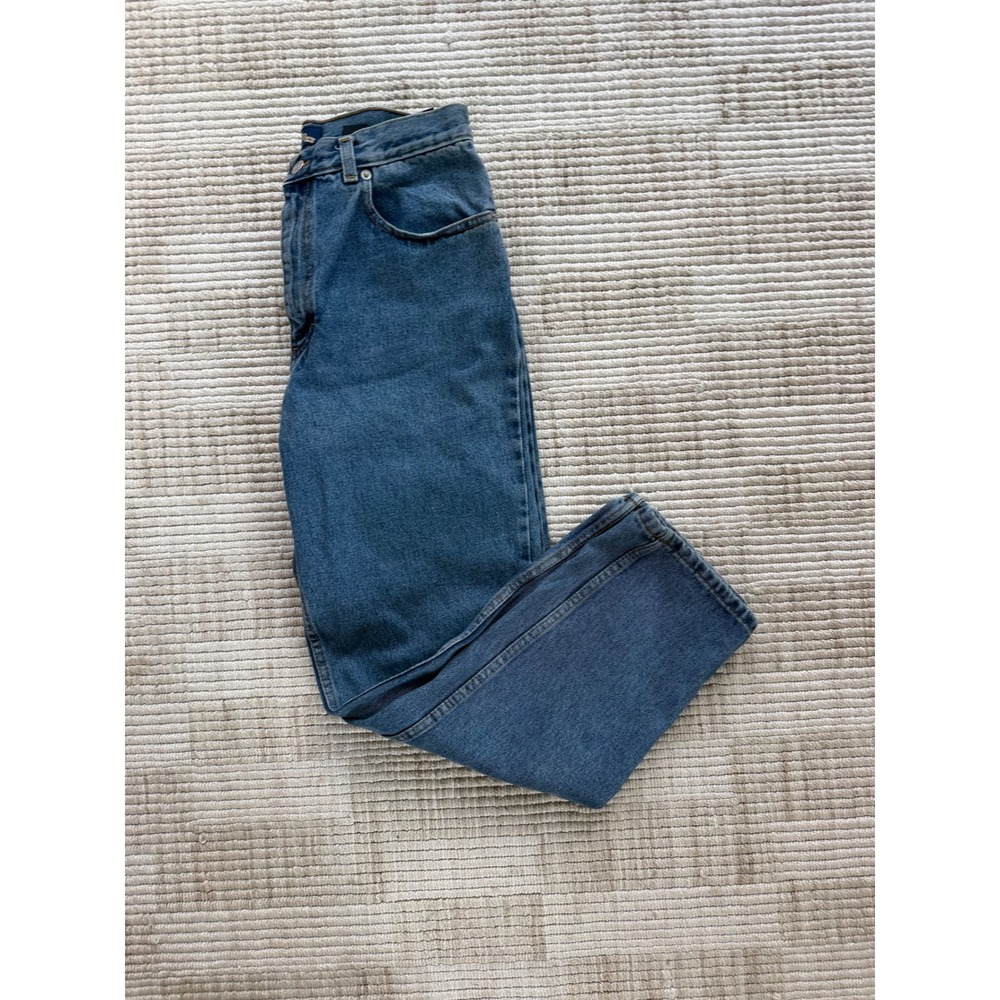Vintage Capezio High Waisted Mom Jeans Medium Wash Straight Leg 8S 3616